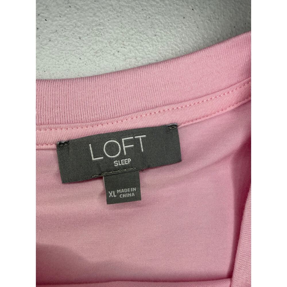 Women’s XL LOFT Pink Bike Short Pajama Set - Picture 8 of 9